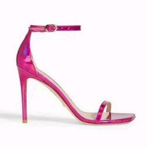 Stuart Weitzman Irridescent Pink Nudistcurve Heels Size 5